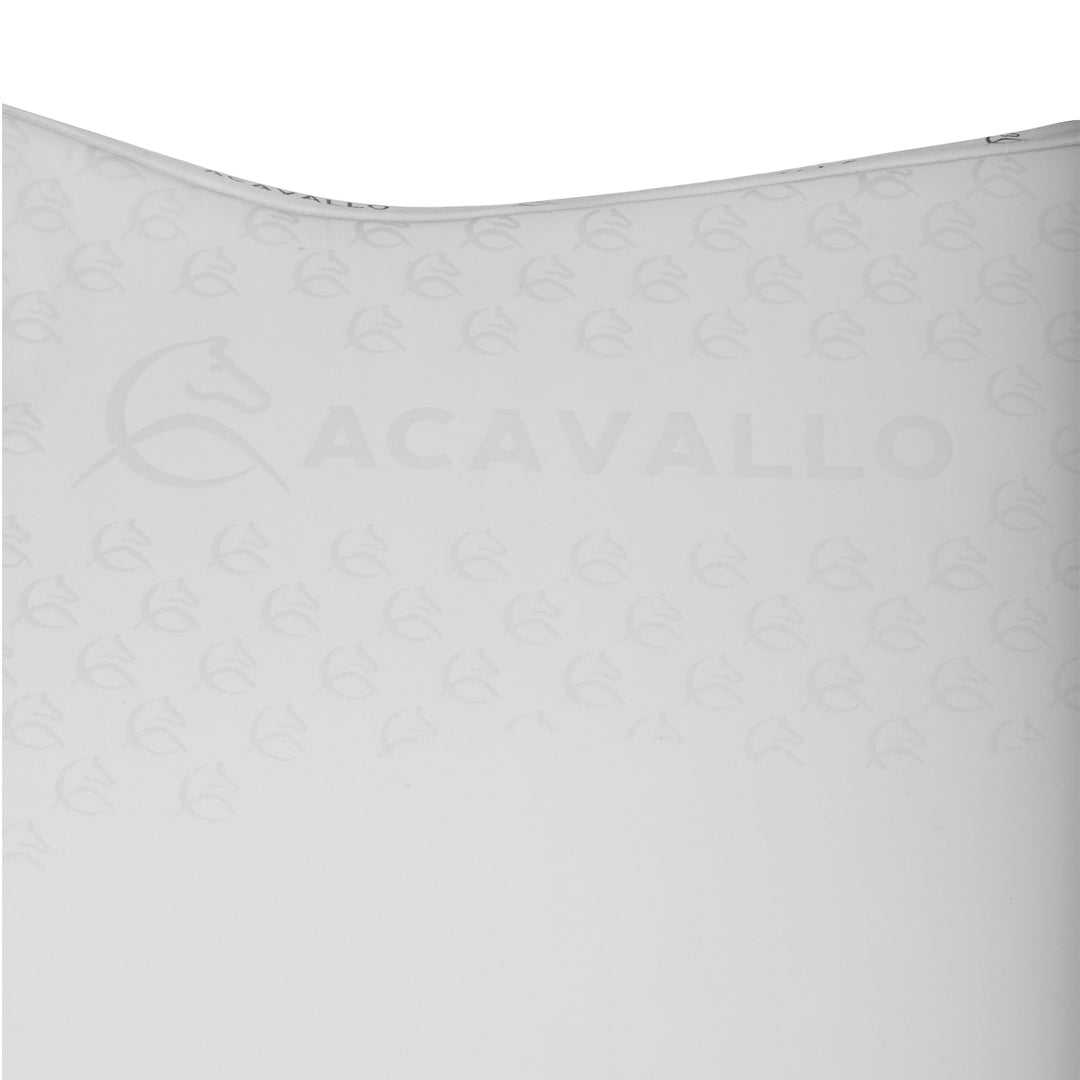 Acavallo Saddle Pad Dressage Classic Silicone Grip - White/White
