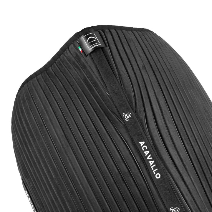 Acavallo Sublime Striped Saddle Pad in Technical Fabric - Black
