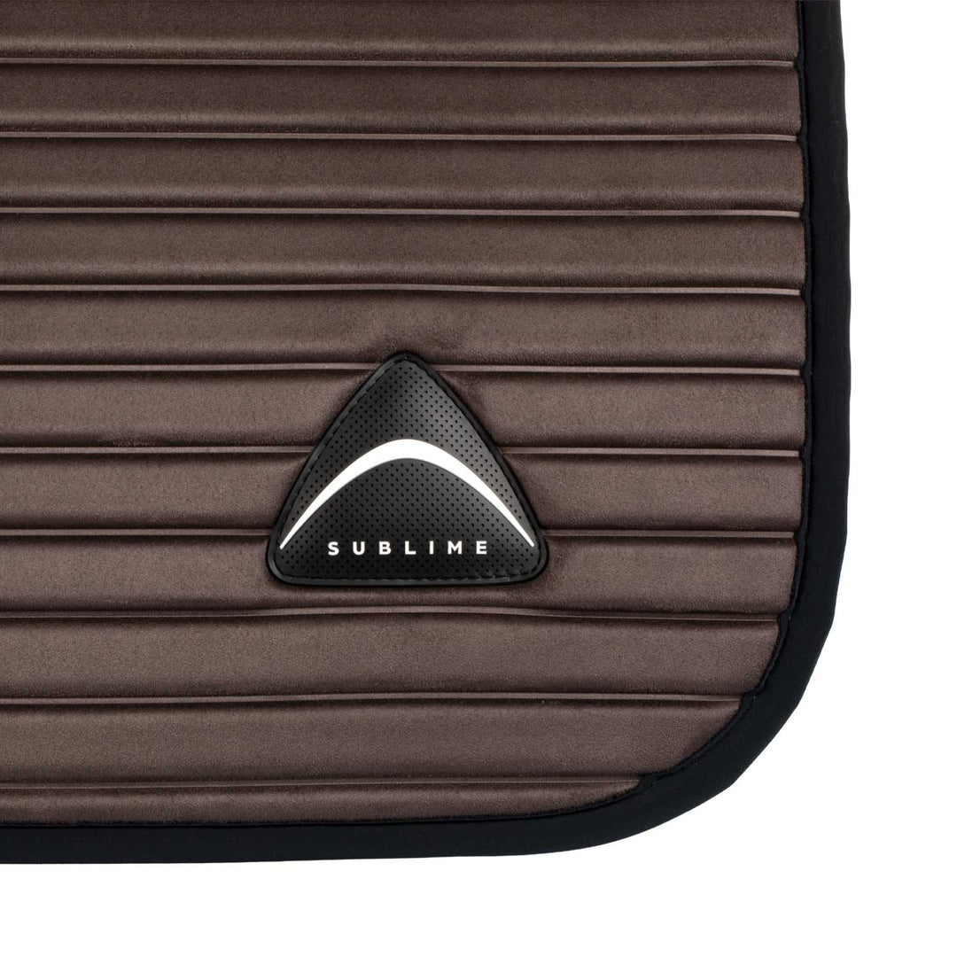 Acavallo Sublime Striped Saddle Pad in Technical Fabric - Brown