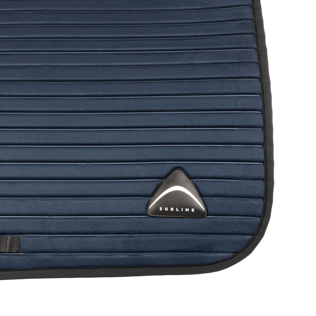 Acavallo Sublime Striped Saddle Pad in Technical Fabric - Navy