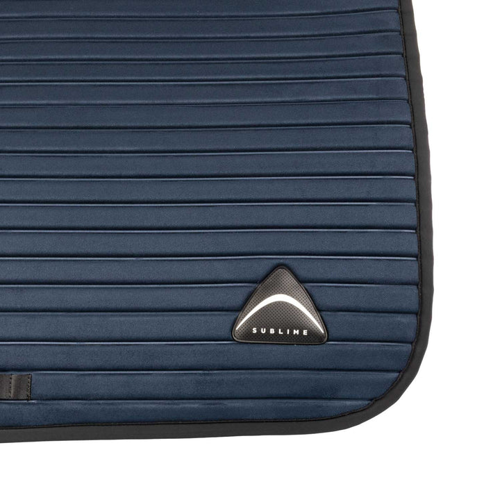 Acavallo Sublime Striped Saddle Pad in Technical Fabric - Navy