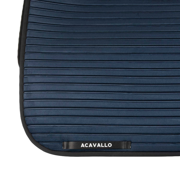 Acavallo Sublime Striped Saddle Pad in Technical Fabric - Navy