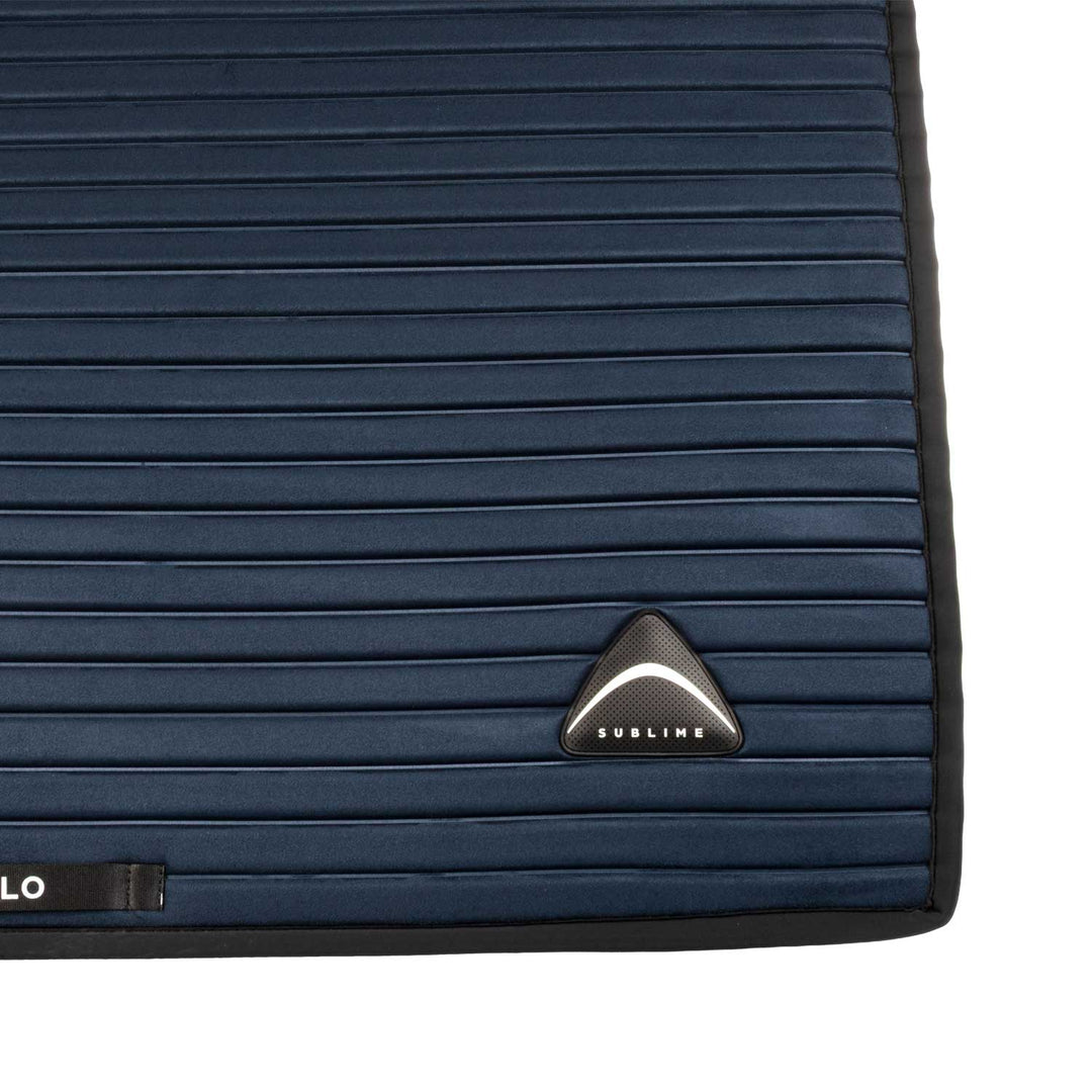 Acavallo Sublime Striped Saddle Pad in Technical Fabric - Navy