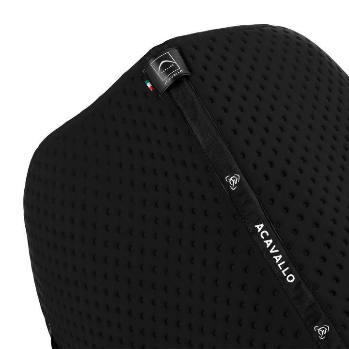 Acavallo Sublime Dotted Saddle Pad in Technical Fabric - Black