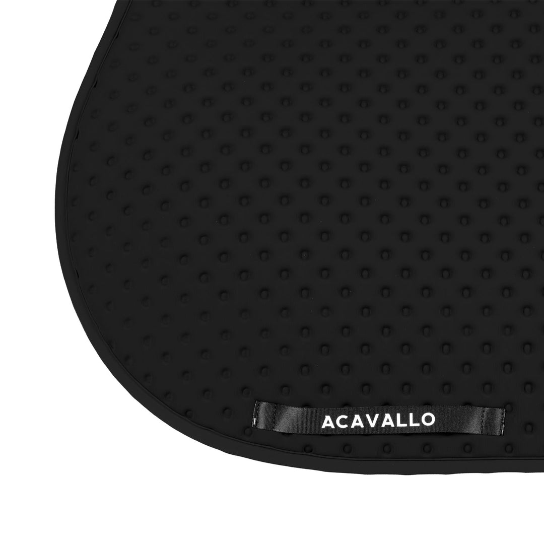 Acavallo Sublime Dotted Saddle Pad in Technical Fabric - Black