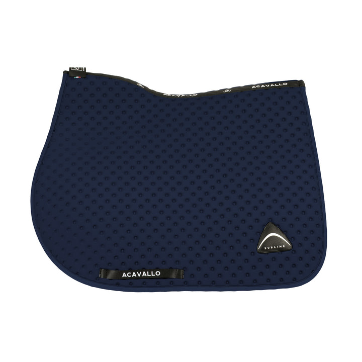 Acavallo Sublime Dotted Saddle Pad in Technical Fabric - Navy