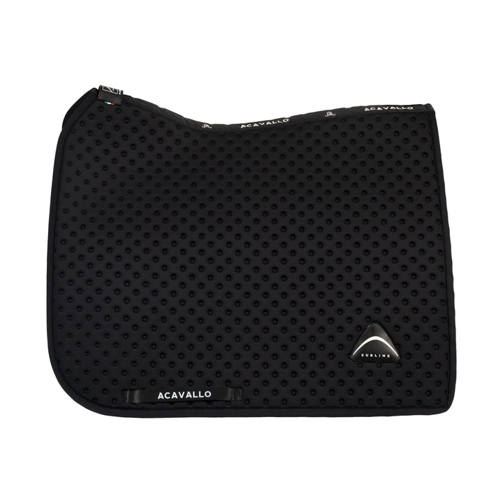 Acavallo Sublime Dotted Saddle Pad in Technical Fabric - Black