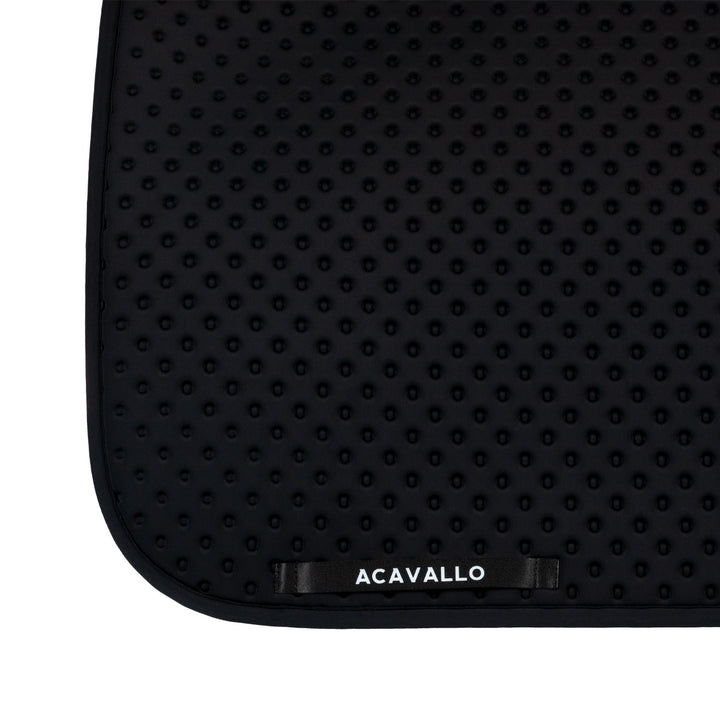 Acavallo Sublime Dotted Saddle Pad in Technical Fabric - Black