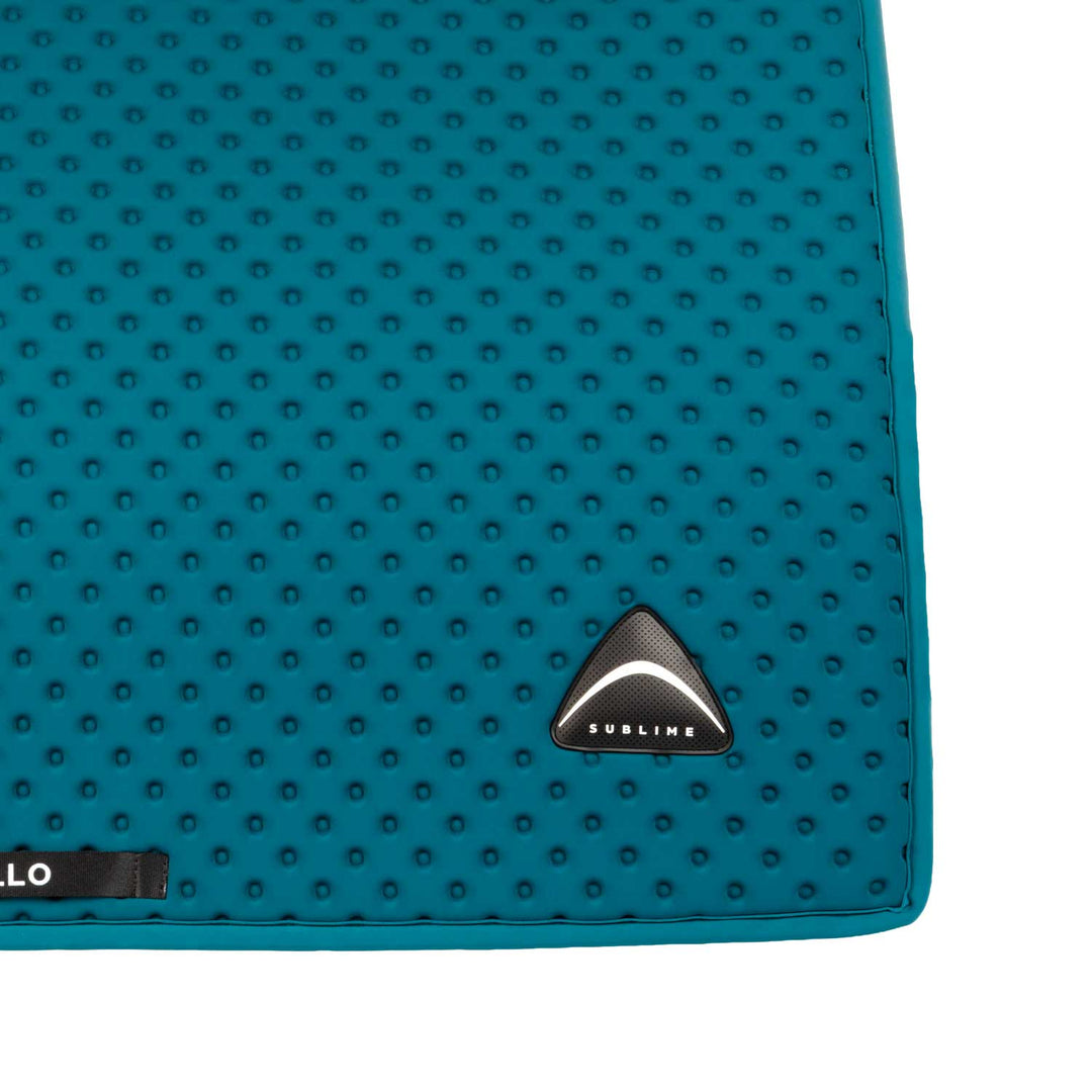 Acavallo Sublime Dotted Saddle Pad in Technical Fabric - Petrol