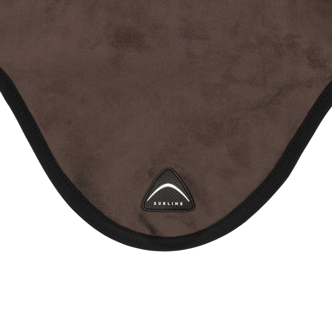 Acavallo Sublime Louvre Fly Veil with Silicone Log Patch - Brown