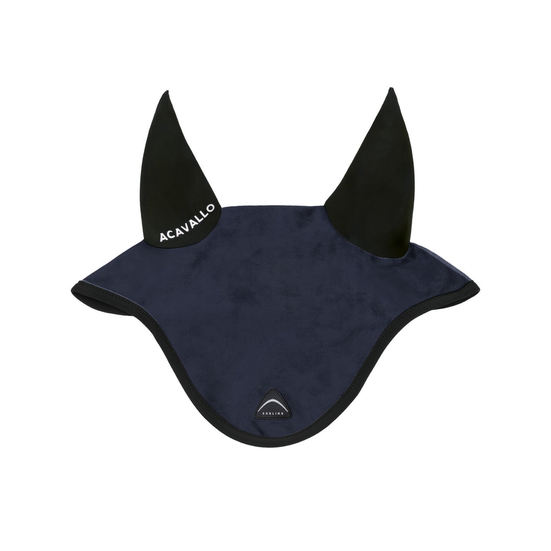 Acavallo Sublime Louvre Fly Veil with Silicone Log Patch - Navy