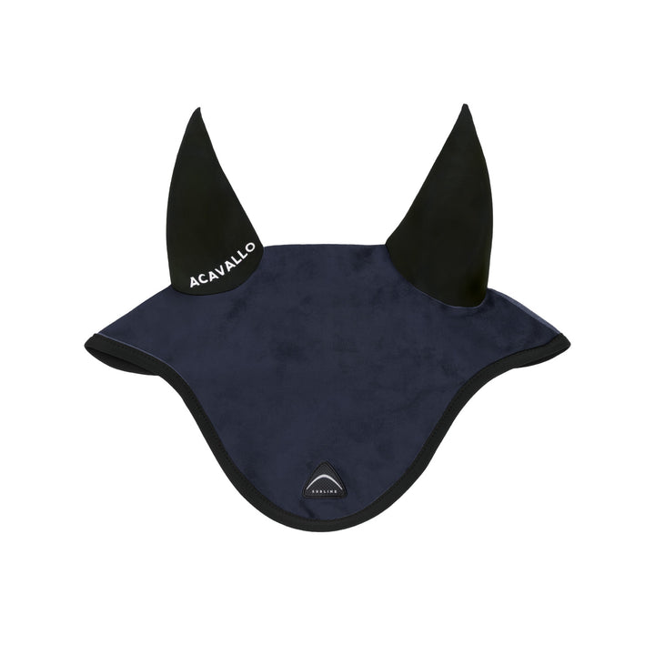 Acavallo Sublime Louvre Fly Veil with Silicone Log Patch - Navy