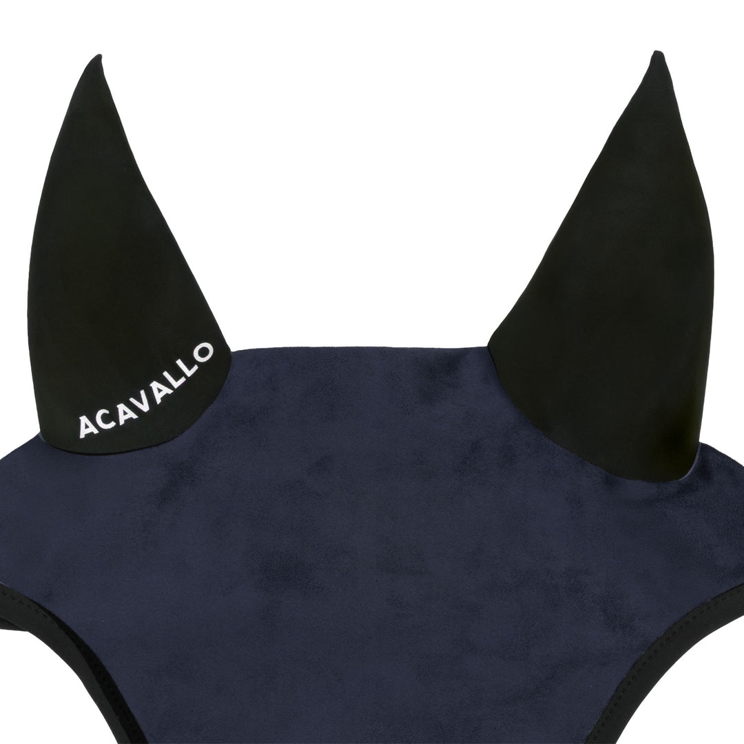 Acavallo Sublime Louvre Fly Veil with Silicone Log Patch - Navy