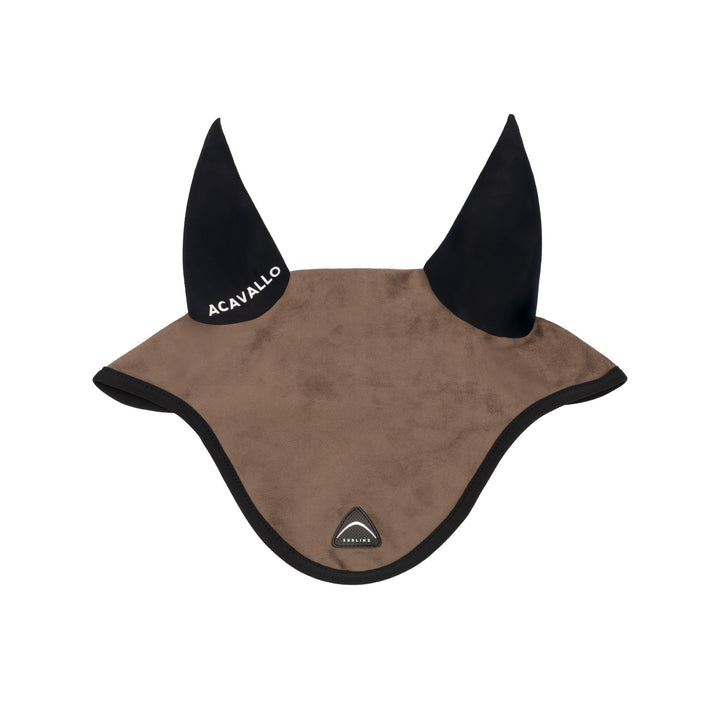 Acavallo Sublime Louvre Fly Veil with Silicone Log Patch - Terra