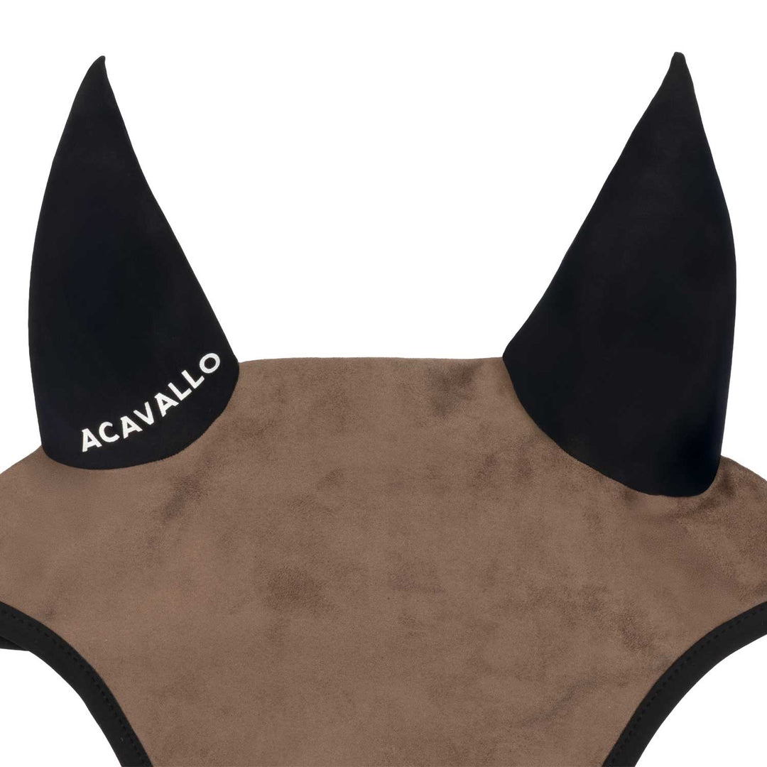 Acavallo Sublime Louvre Fly Veil with Silicone Log Patch - Terra