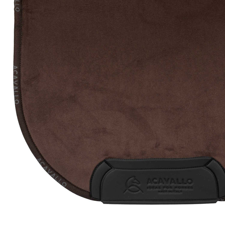 Acavallo Saddle Pad Dressage Classic Withers 3D Spacer Faux Sheepskin - Brown