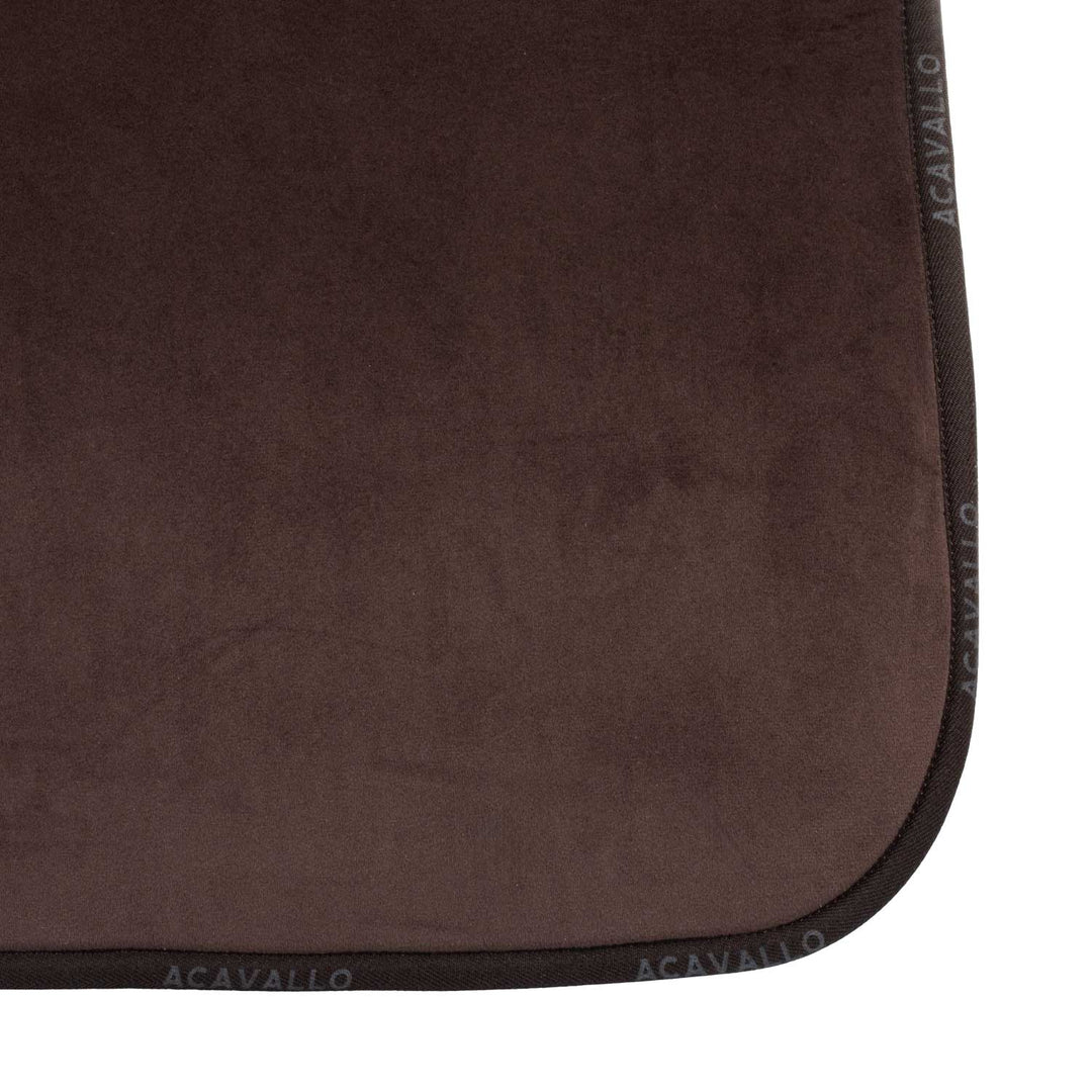 Acavallo Saddle Pad Dressage Classic Withers 3D Spacer Faux Sheepskin - Brown