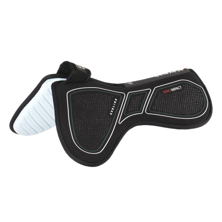 Acavallo Sublime Zero Impact Pad Withers Free Half Pad - Black