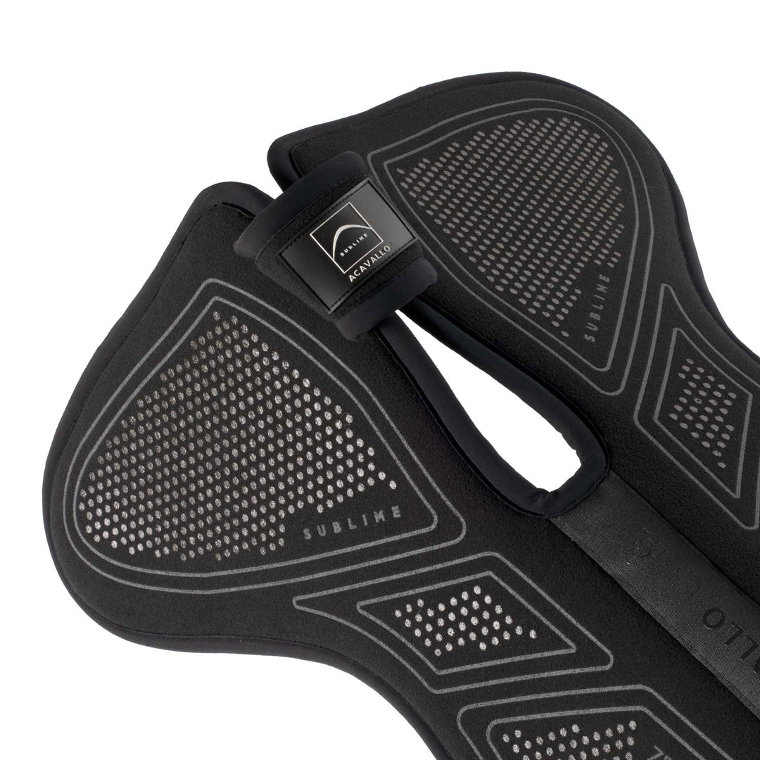 Acavallo Sublime Zero Impact Pad Withers Free Half Pad - Total Black