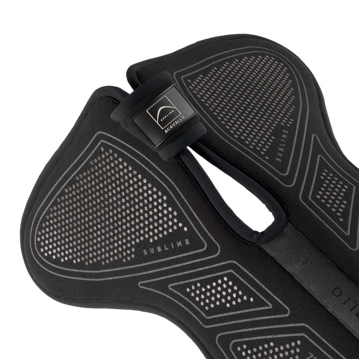 Acavallo Sublime Zero Impact Pad Withers Free Half Pad - Total Black