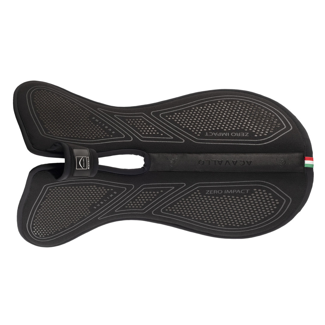 Acavallo Sublime Zero Impact Pad Withers Free Half Pad - Total Black
