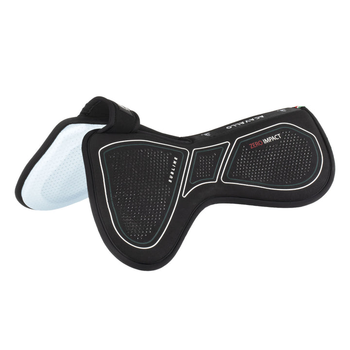 Acavallo Sublime Zero Impact Pad Withers Free Half Pad - Black