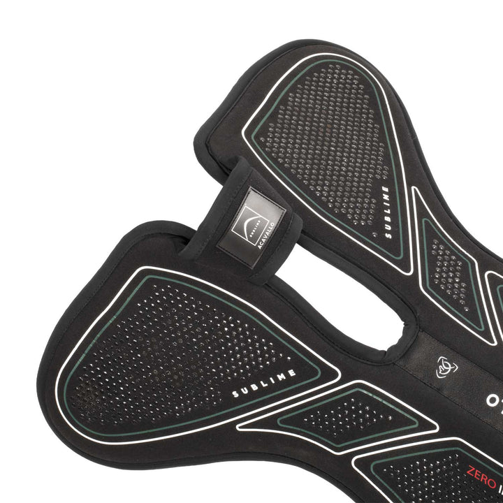 Acavallo Sublime Zero Impact Pad Withers Free Half Pad - Black
