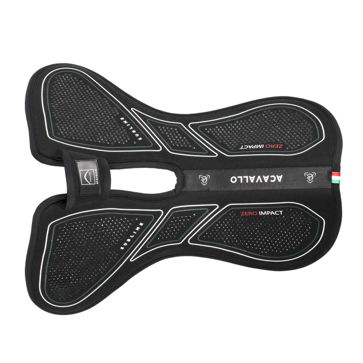 Acavallo Sublime Zero Impact Pad Withers Free Half Pad - Black
