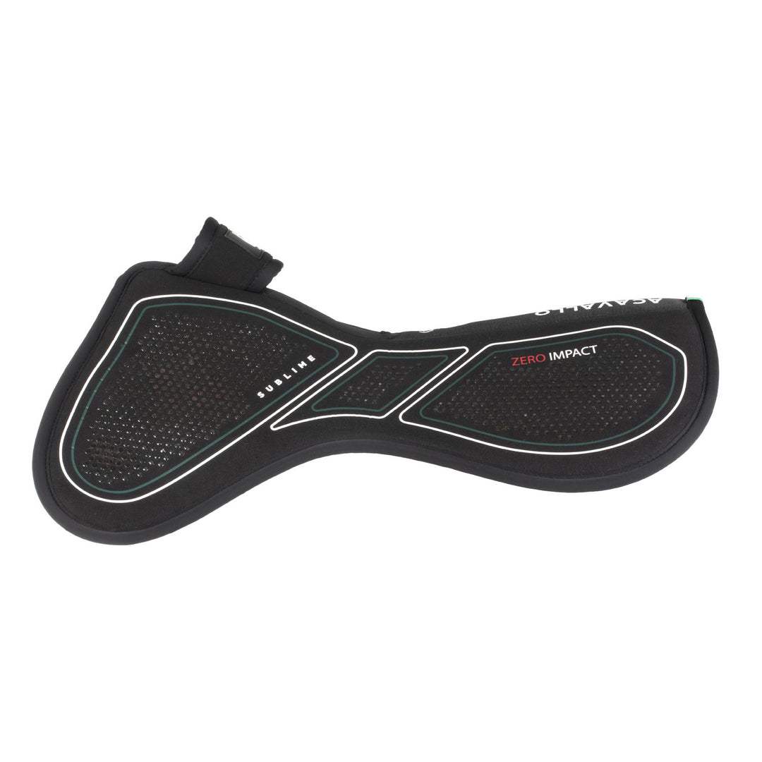 Acavallo Sublime Zero Impact Pad Withers Free Half Pad - Black