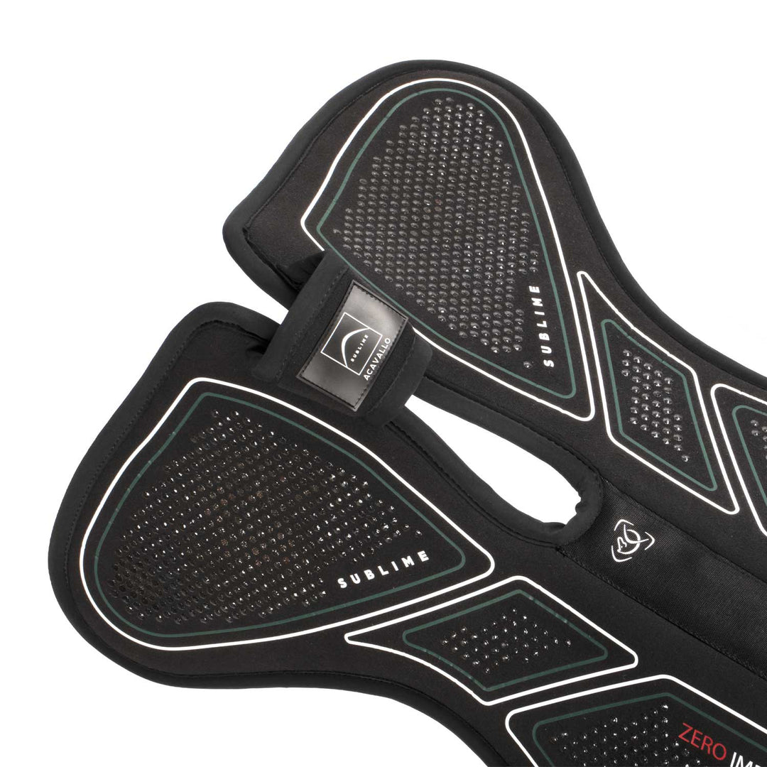 Acavallo Sublime Zero Impact Pad Withers Free Half Pad - Black