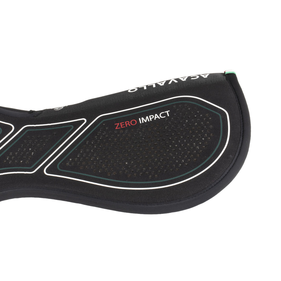 Acavallo Sublime Zero Impact Pad Withers Free Half Pad - Black