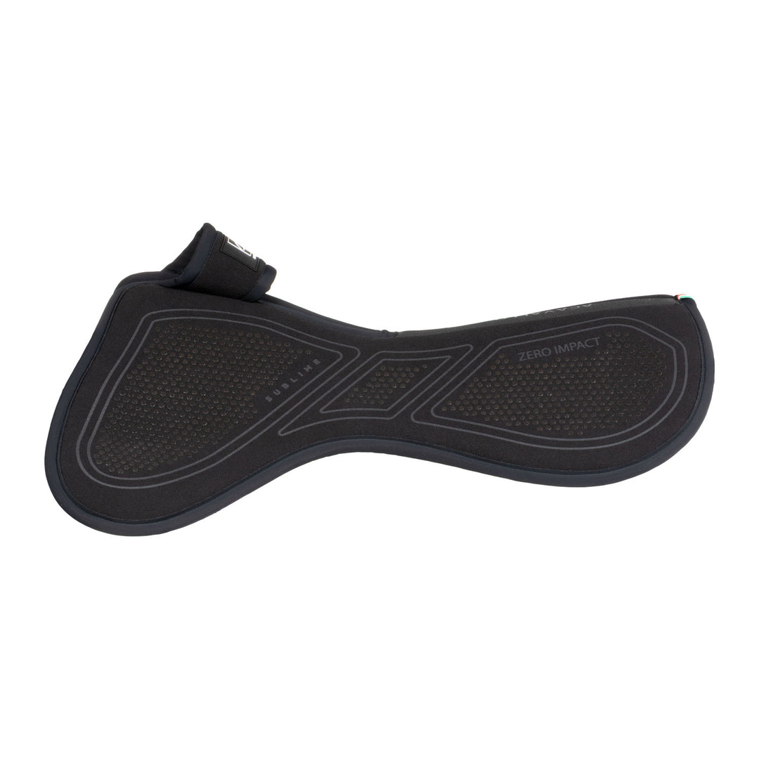 Acavallo Sublime Zero Impact Pad Withers Free Half Pad - Total Black
