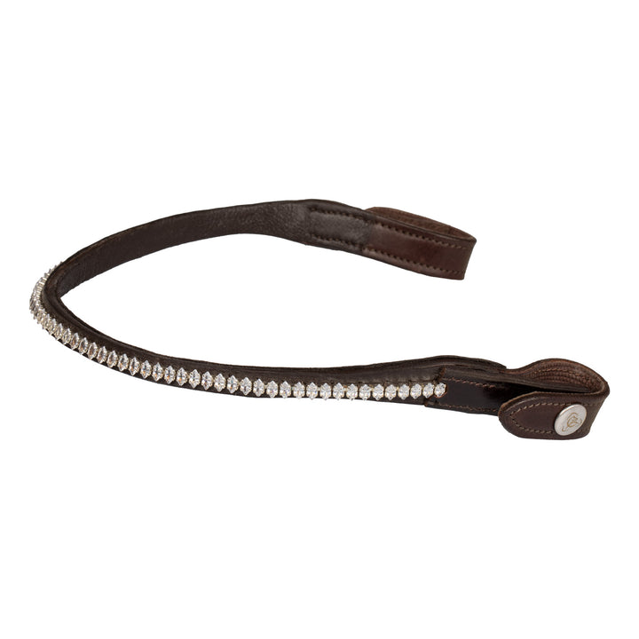 Acavallo Browband Calfskin &amp; Oval Crystals