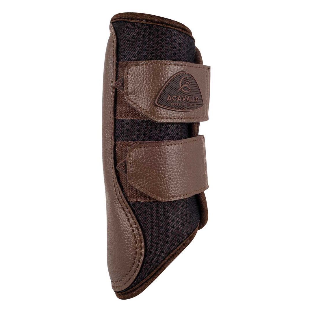 Acavallo Front Brushing Boots Perforated Neoprene - Dark Brown