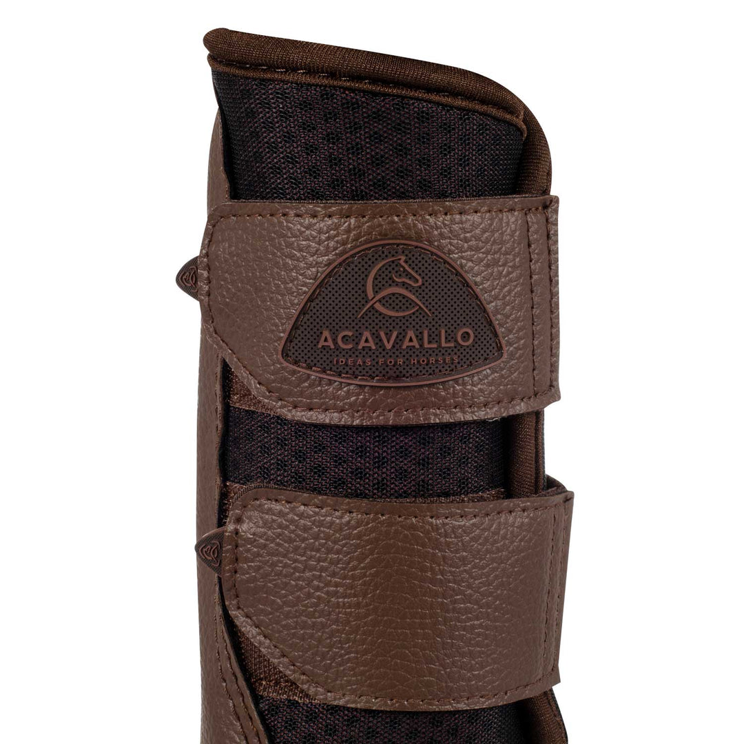 Acavallo Front Brushing Boots Perforated Neoprene - Dark Brown