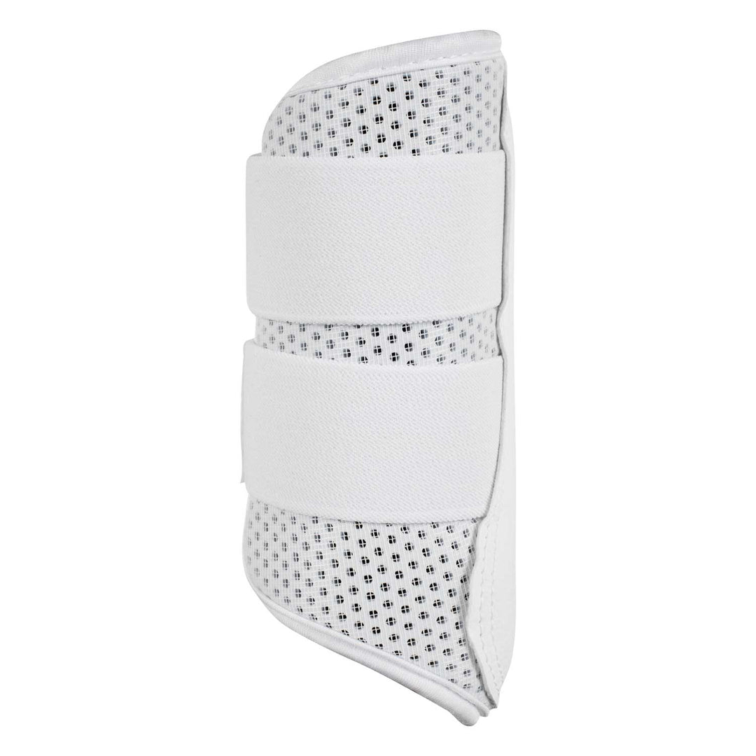 Acavallo Front Brushing Boots Perforated Neoprene - White