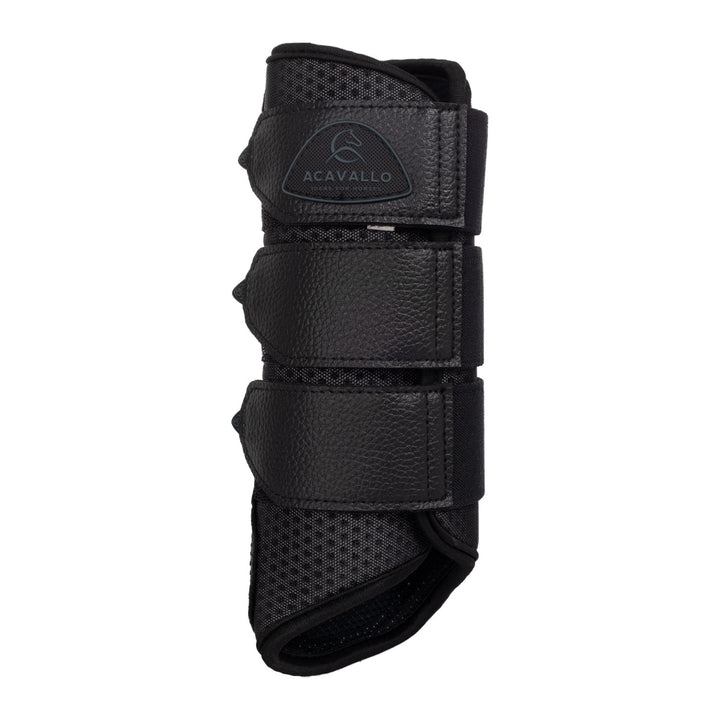 Acavallo Hind Brushing Boots Perforated Neoprene - Black