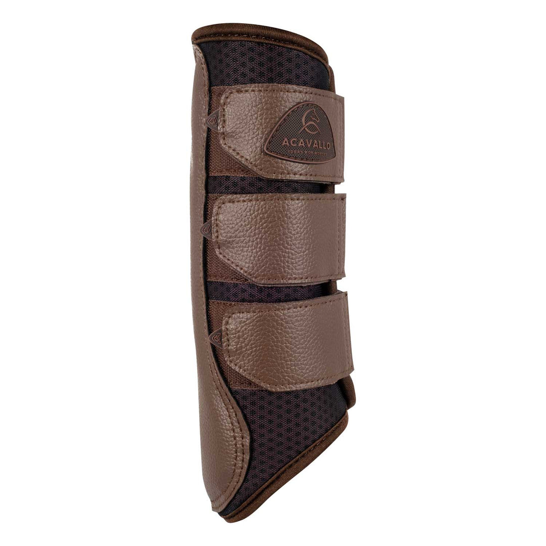 Acavallo Hind Brushing Boots Perforated Neoprene - Dark Brown