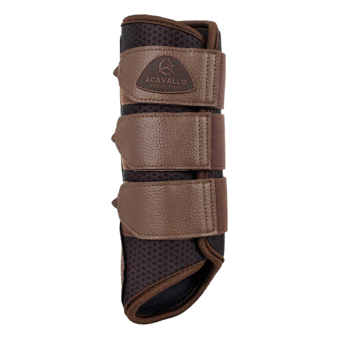 Acavallo Hind Brushing Boots Perforated Neoprene - Dark Brown
