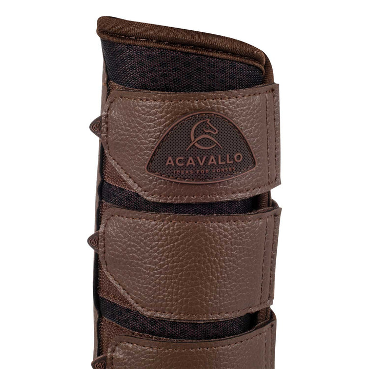 Acavallo Hind Brushing Boots Perforated Neoprene - Dark Brown