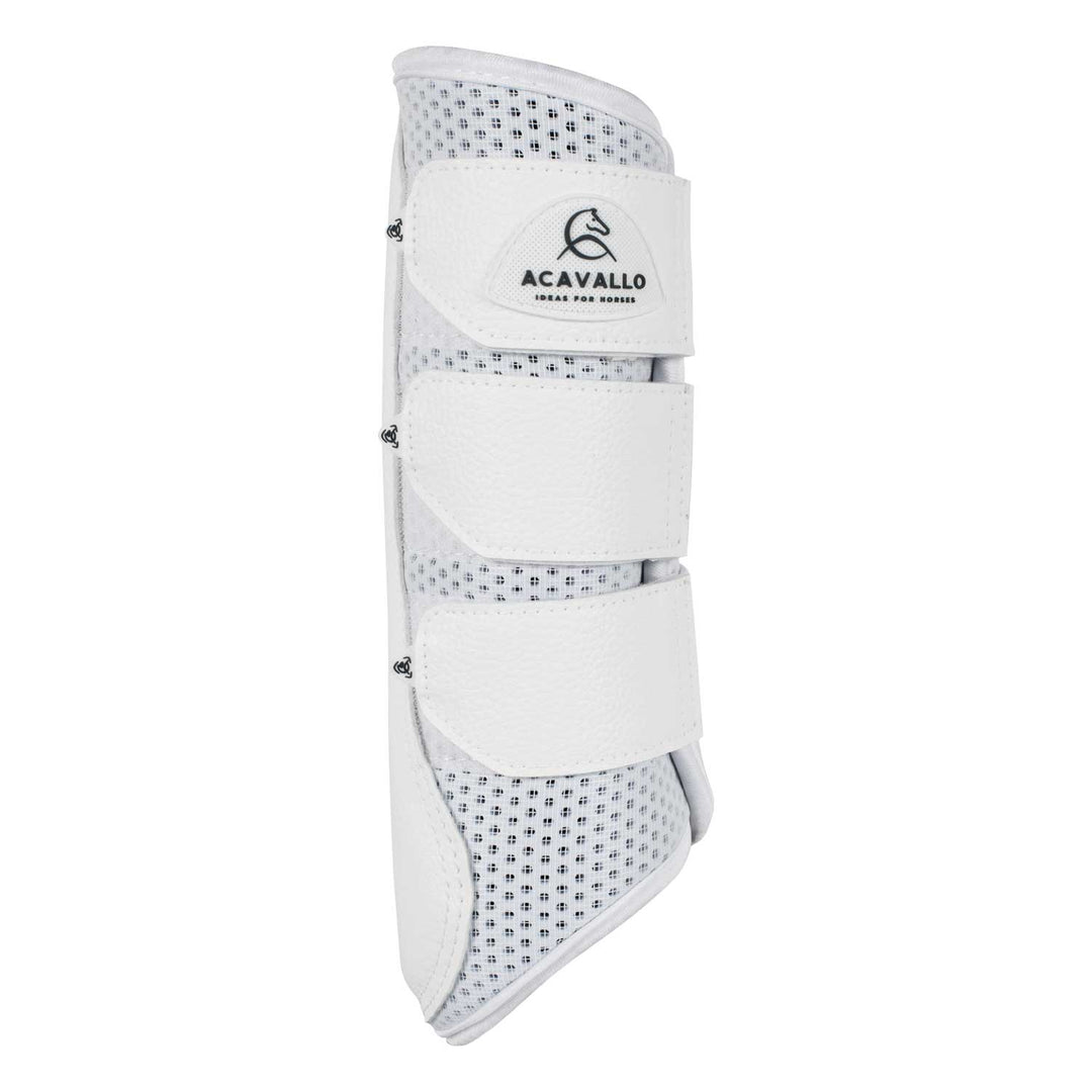 Acavallo Hind Brushing Boots Perforated Neoprene - White