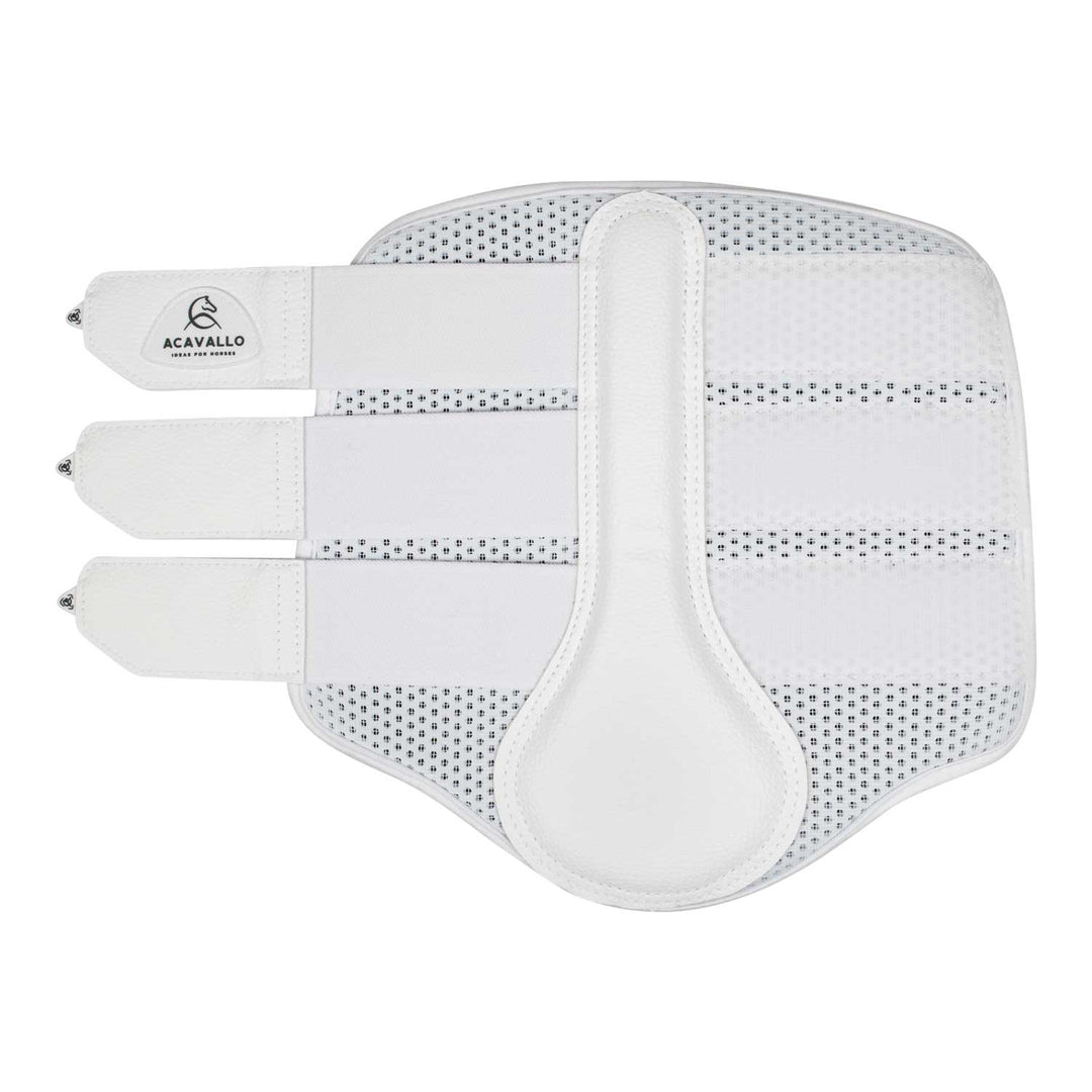 Acavallo Hind Brushing Boots Perforated Neoprene - White