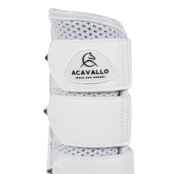 Acavallo Hind Brushing Boots Perforated Neoprene - White