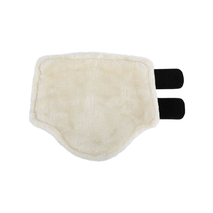 Acavallo Front Brushing Boots Faux Sheepskin &amp; Hook-And-Loop Closure - Black