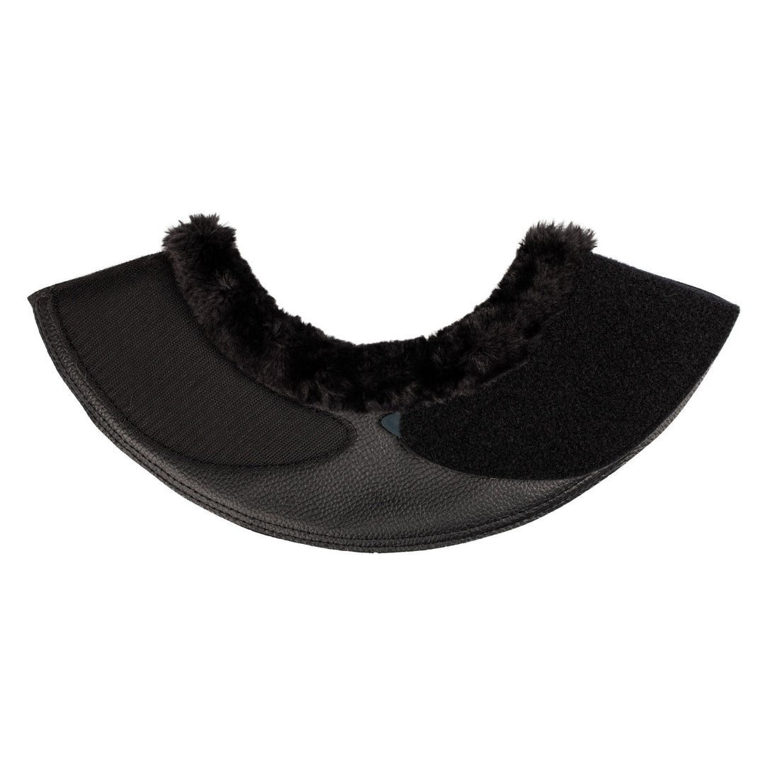 Acavallo Bell Boots Faux Sheepskin &amp; Hook-And-Loop Closure - Black