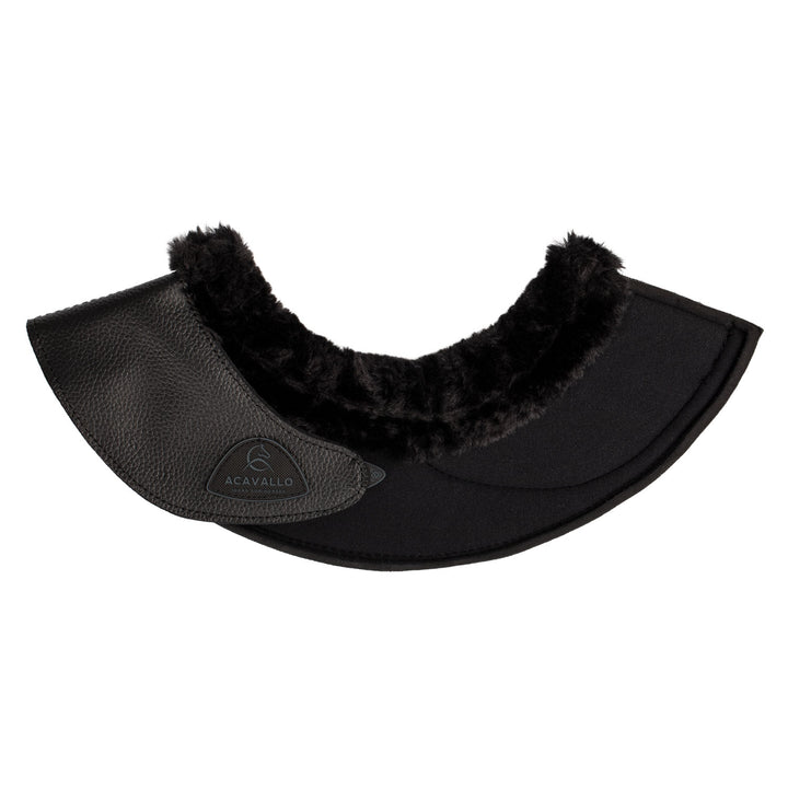 Acavallo Bell Boots Faux Sheepskin &amp; Hook-And-Loop Closure - Black