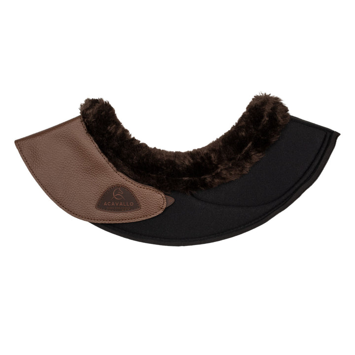 Acavallo Bell Boots Faux Sheepskin &amp; Hook-And-Loop Closure - Dark Brown