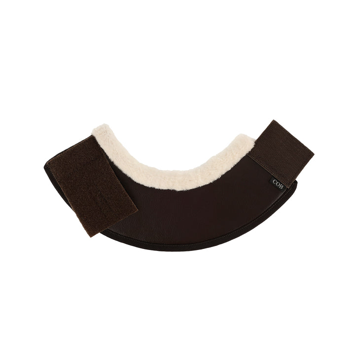 Acavallo Eco-Leather Bell Boots Faux Sheepskin &amp; Hook-And-Loop Closure - Brown