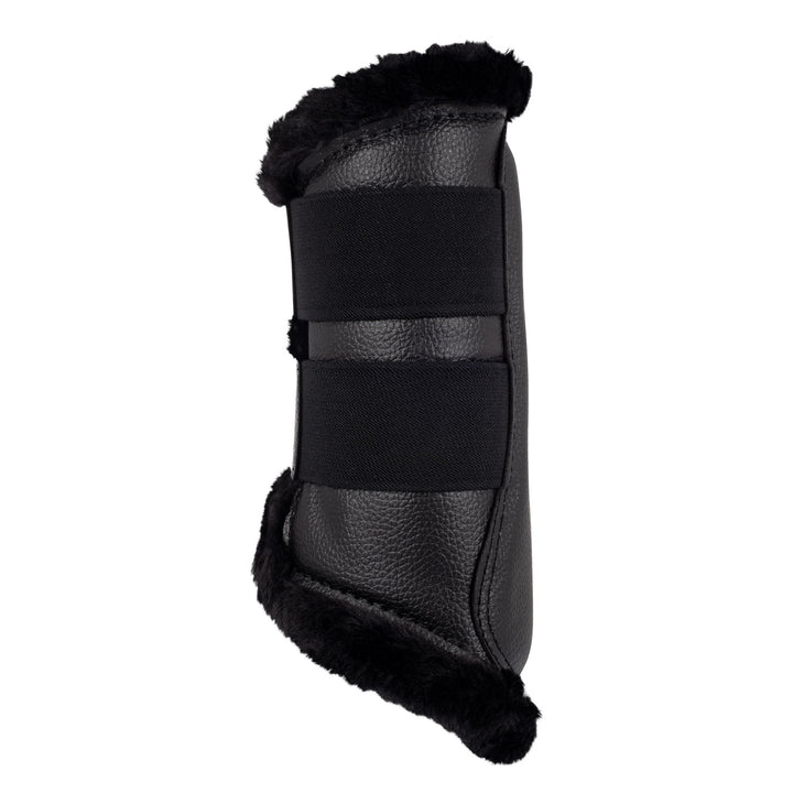 Acavallo Front Brushing Boots Eco-Leather &amp; Faux Sheepskin - Black