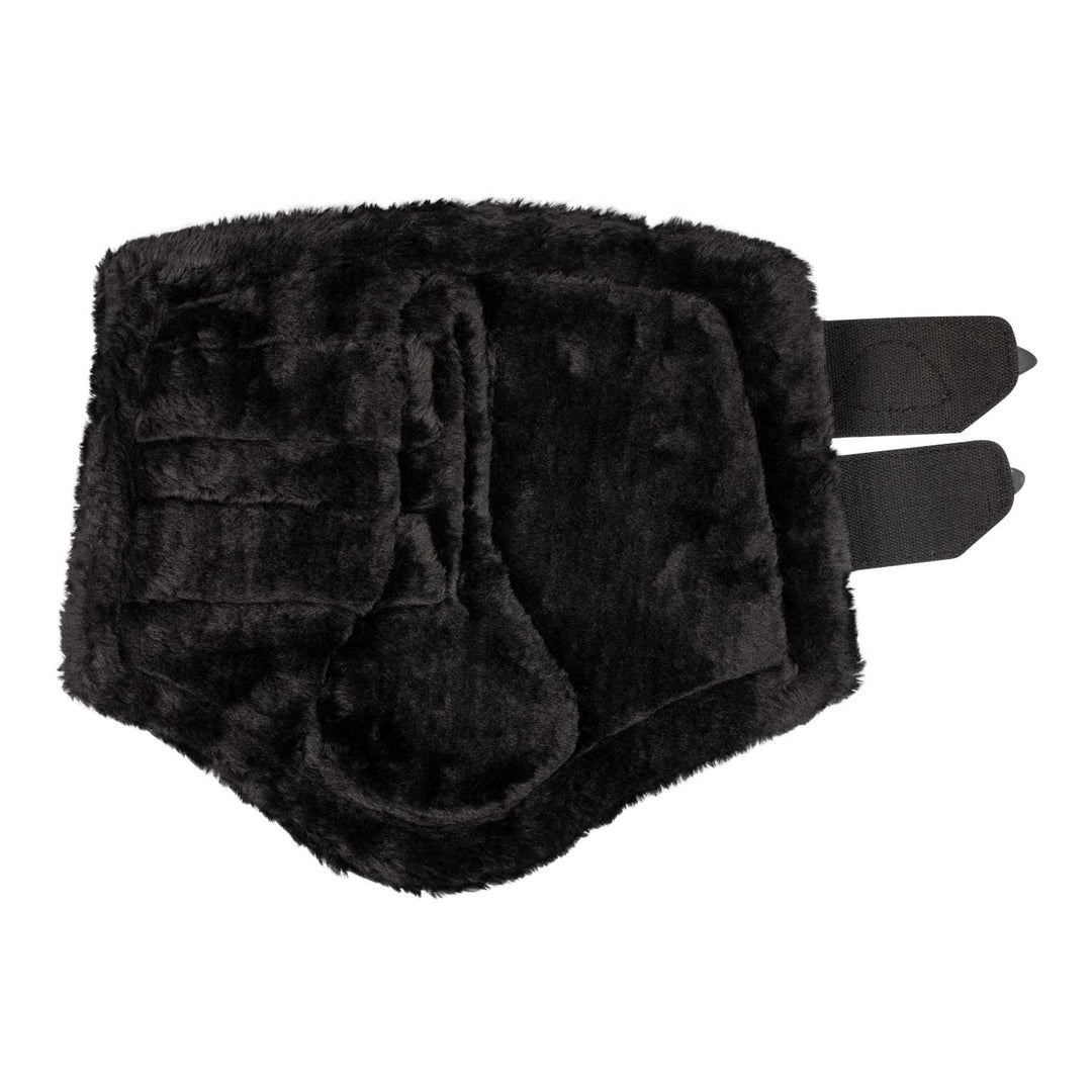 Acavallo Front Brushing Boots Eco-Leather &amp; Faux Sheepskin - Black